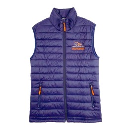 Tailor-made fashion embroidered logo vest down jacket design orange zipper pull down jacket Australian Horse Racing and Rider Championship J971 Tailor-made fashion embroidered logo vest down jacket design orange zipper pull down jacket Australian Horse Racing and Rider Championship J971
